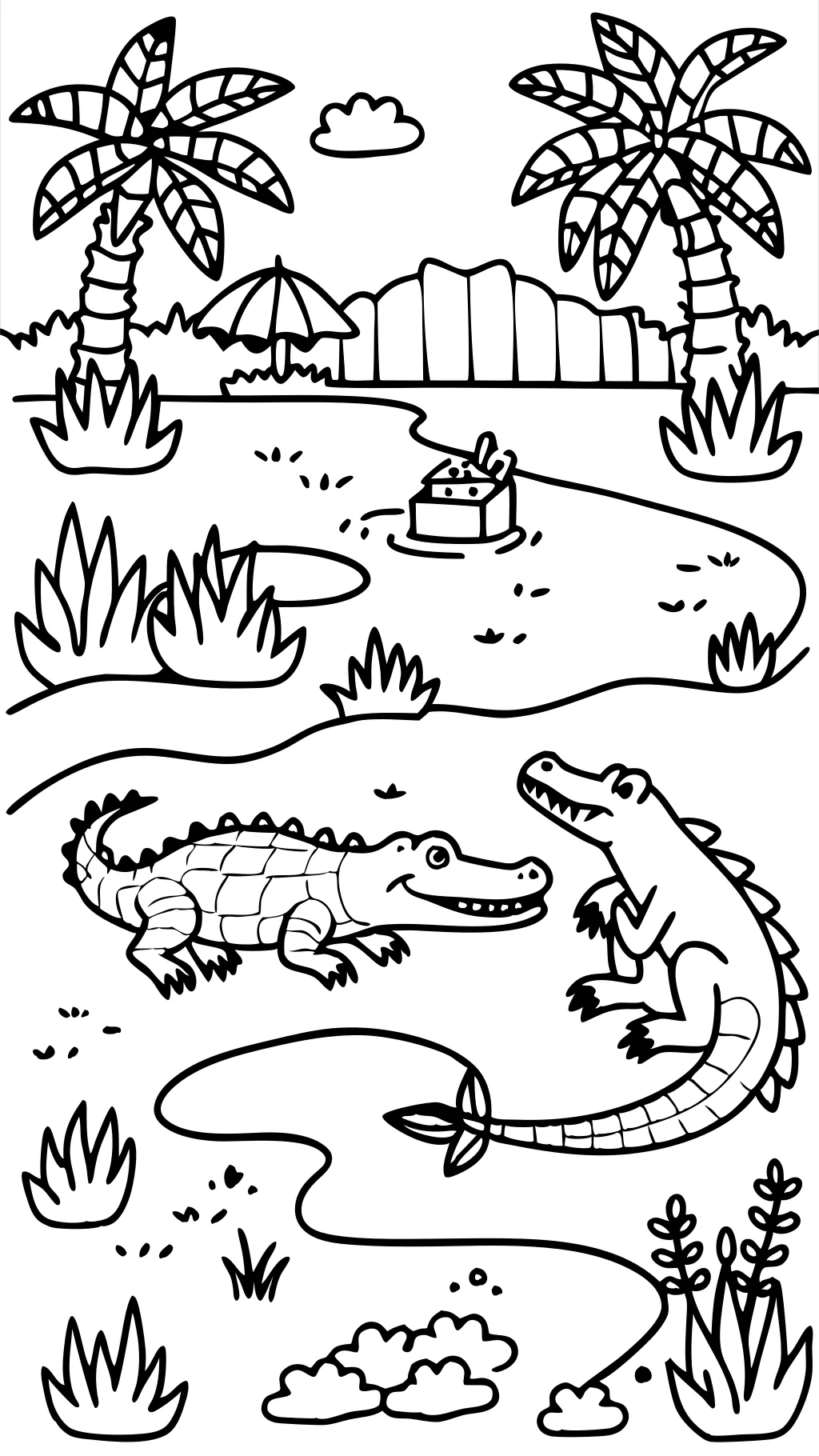 coloriages imprimables alligators